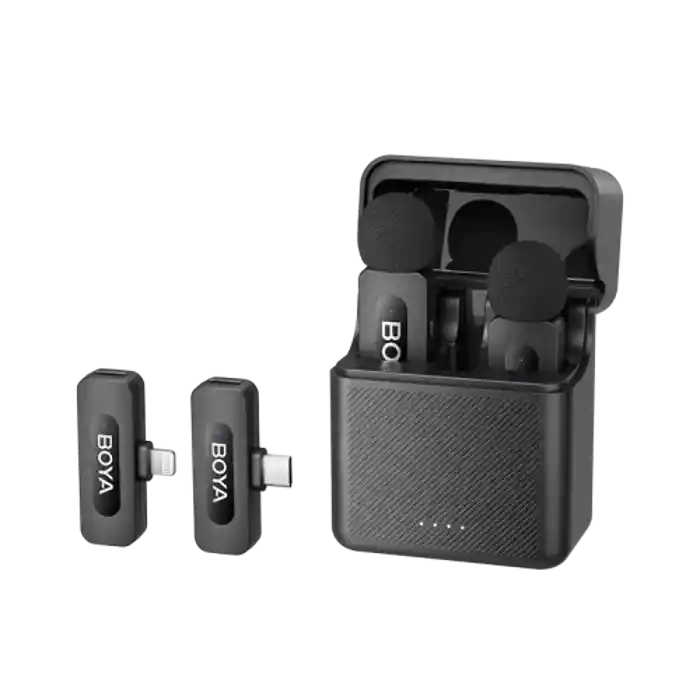 BOYA BY-V3 Combo 2.4 GHz Dual-Channel Wireless Microphone for Android & IOS